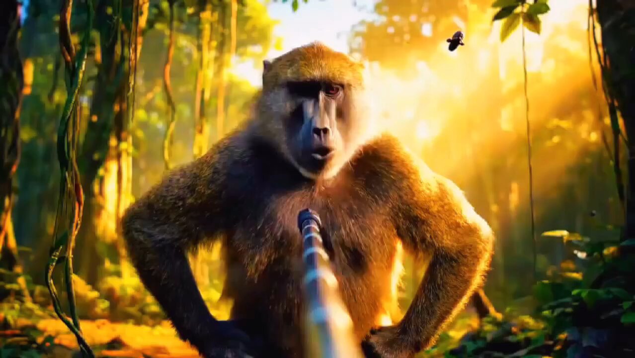 Parkour with monkey