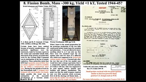 Nazi nuclear weapons development & testing, passed to US, Dr Todd Rider Hidden History 5-8 (2024-5)