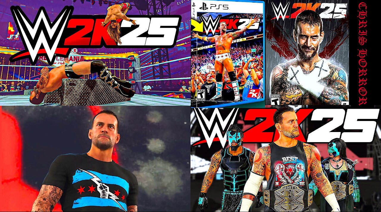 WWE 2K25 : CM PUNK Edition ✊🏻⚡⚡✊🏻❌❌ (PS5🎮)
