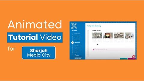 Sharjah Media City | Animated Portal Walkthrough Video | UI Motion Graphics Tutorial