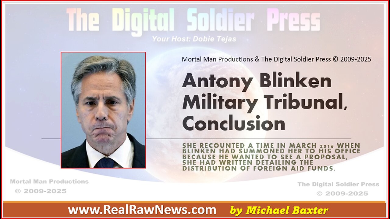 Antony Blinken Military Tribunal Conclusion
