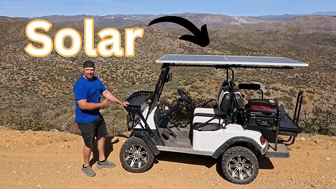 Dynamic Enforcer Golf Cart SOLAR POWER Drive Test!