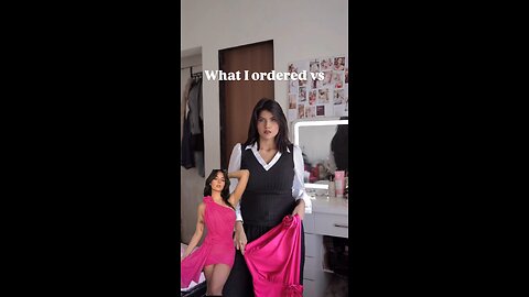 Pink off shoulder to hot dress try