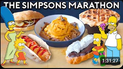 🍩 Simpsons Food IRL?! Cooking Every Insane Dish from the Show! 🌭🧁