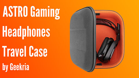 ASTRO Gaming Over-Ear Headphones Travel Case, Hard Shell Headset Carrying Case | Geekria