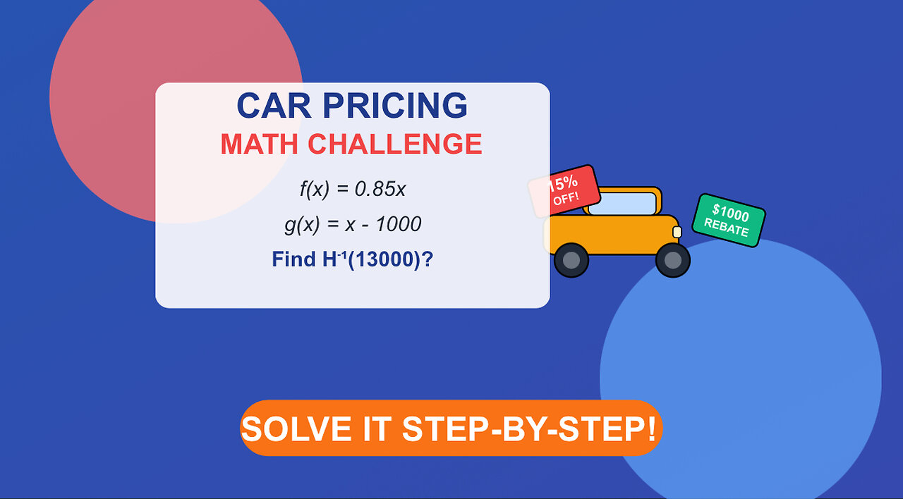 Solving this car dealership discount problem