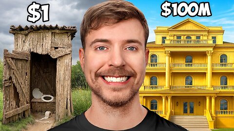 $1 vs $100,000,000 House! (World's Most Expensive Mansion) Mr. Beast