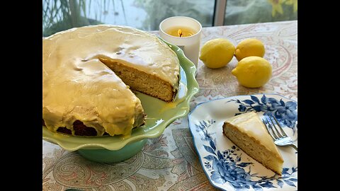🍋 Preserved Lemon Labneh Cake with Lemon Glaze (Samin Nosrat)