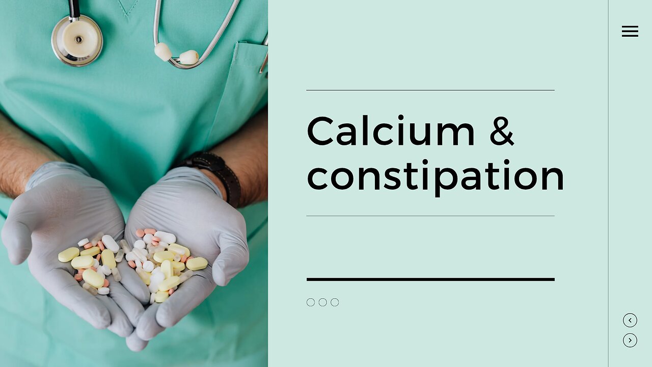 Calcium and constipation
