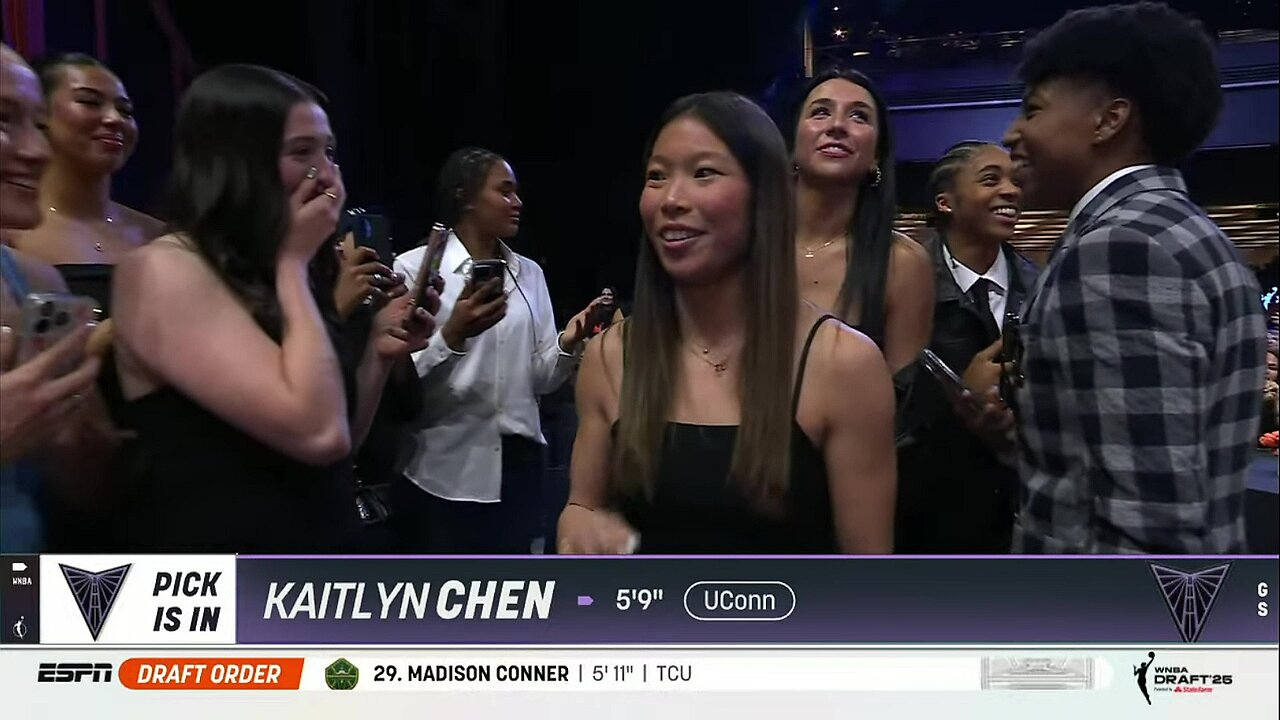 🚨 Kaitlyn Chen selected 30th at 2025 WNBA Draft | UConn Huskies womens basketball, Paige Bueckers
