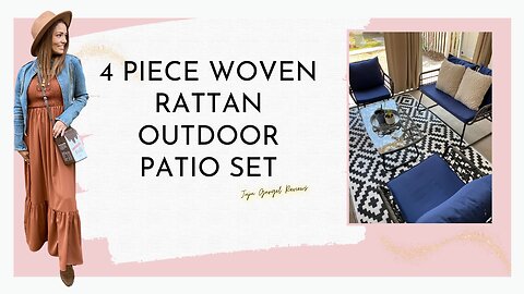 4 piece woven rattan outdoor patio set review