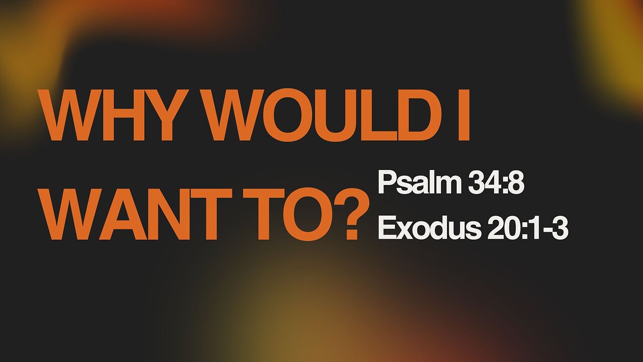 Why Would I Want To? (11 am) | Crossfire Healing House