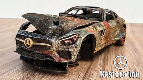 Destroyed MERCEDES Benz Amg GT - Incredible Restoration - Restoration 4D