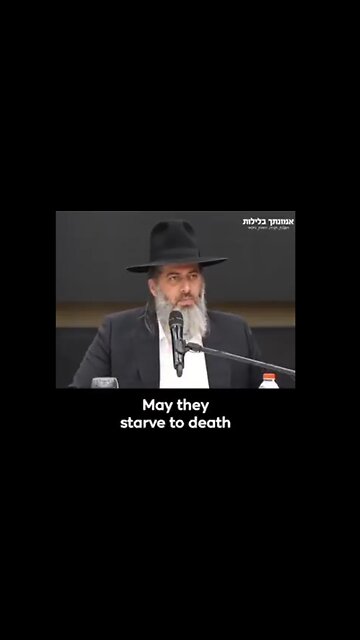 Israeli Rabbi Ronen Shaulov: “Every child in Gaza should starve to DEATH”