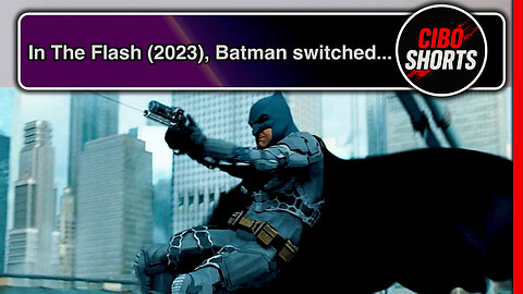 In The Flash (2023), Batman switched lanes