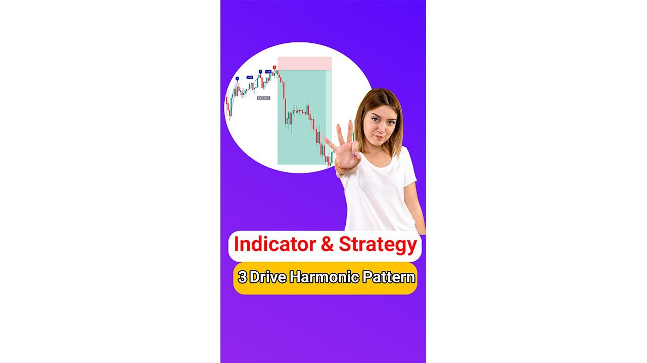 🔱 Three Drives Harmonic Pattern Indicator for MT4/5 & #Tradingview - Free [#TradingFinder]