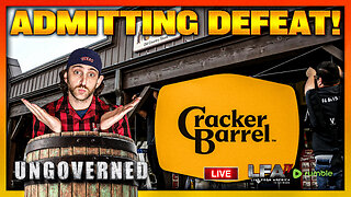 CRACKER BARREL ADMITS FAILURE! | UNGOVERNED 8.26.25 10AM