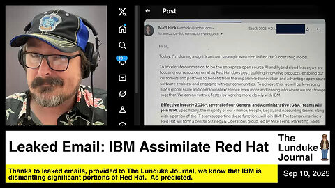 Leaked Email: IBM Assimilating Red Hat Like The Borg