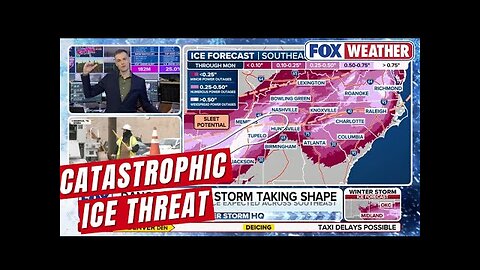 Vicious Ice Storm Threatening Widespread Power Outages, Major Travel Concerns For Millions In South