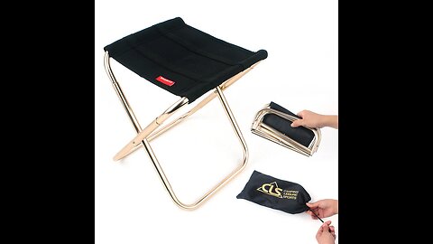 Rest on the Go Easily & Securely with Foldable Portable Chair