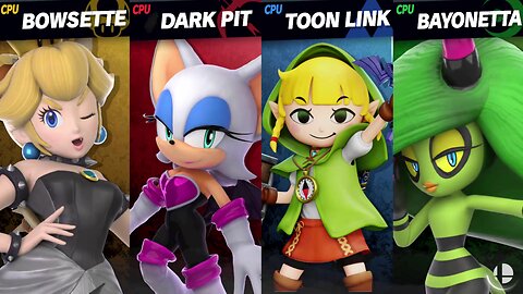 Bowsette vs Rouge vs Toon Linkle vs Zeena SSBU Quickie [Chaos Kid Member Request]