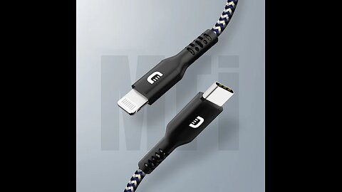 Apple Mfi Certified PD FastCharging Cable, with Type-C to Lightning Connector, for iPhone & iPad(1m)