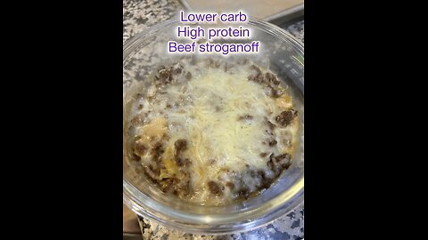 High protein beef stroganoff