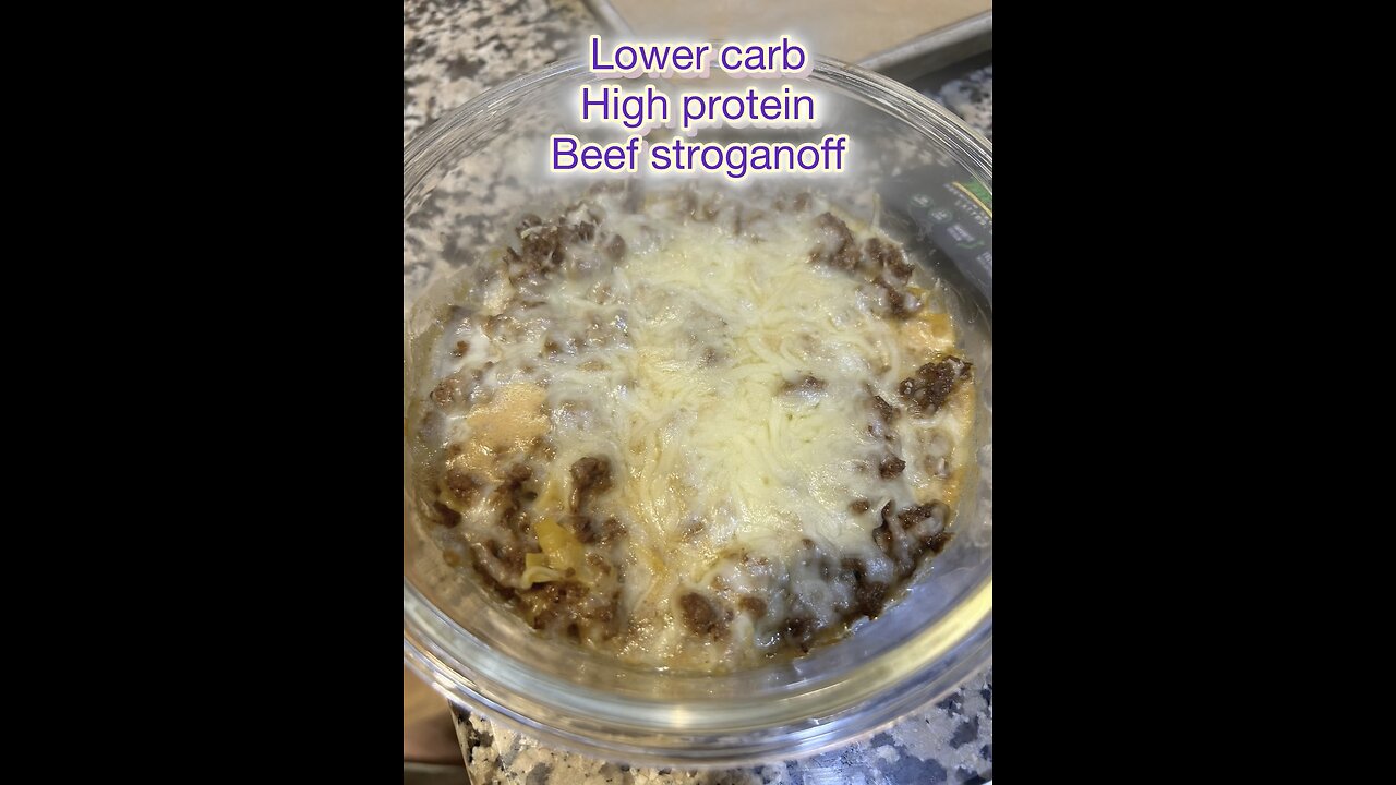 High protein beef stroganoff
