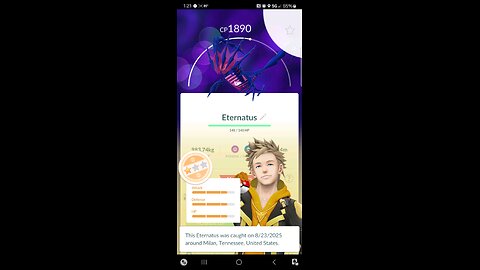Pokémon Go-Eternatus Encounter