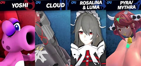 Birdo vs Ellen & Alexandrina & Cow&Cat Pyra/Mythra [MAKI Member Request NSFW Rumble Exclusive]