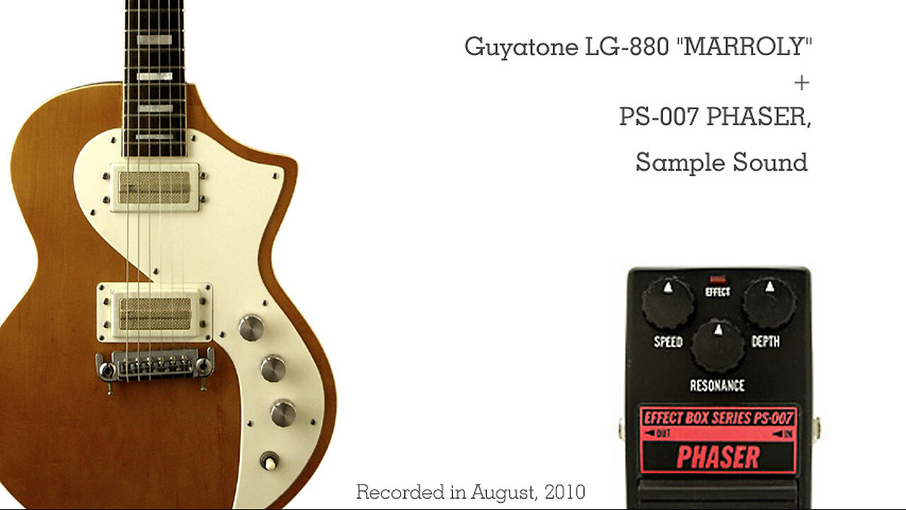 Guyatone LG-880 "MARROLY" + Guyatone PS-007 PHASER, Sample Sound
