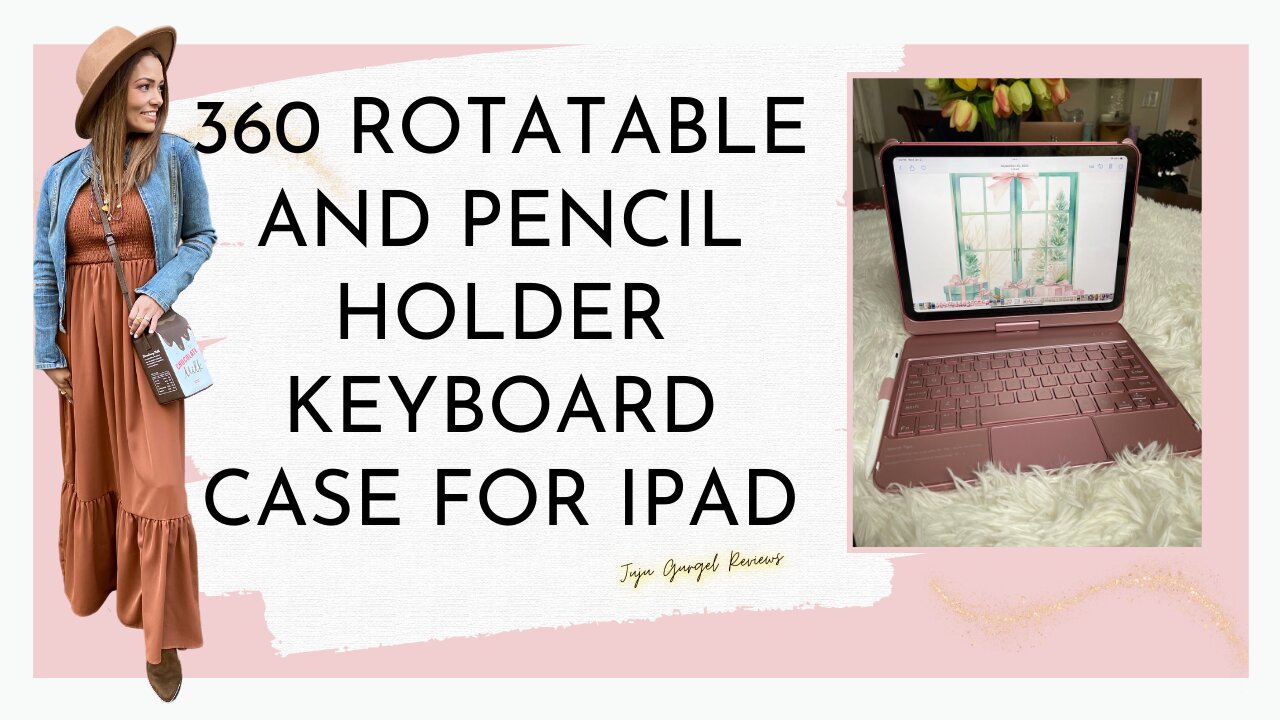 360 rotatable and pencil holder keyboard case for IPAD review