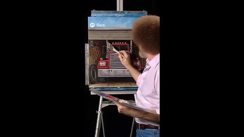 Bob Ross painting