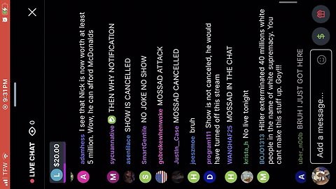 Nick Fuentes Rumble Chat