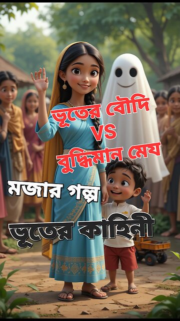 ভূতের বৌদিকে ভয় দেখালো বুদ্ধিমান মেয়ে! |Ghost Comedy | Bhooter Bou vs Smart Girl 2025 | part :2