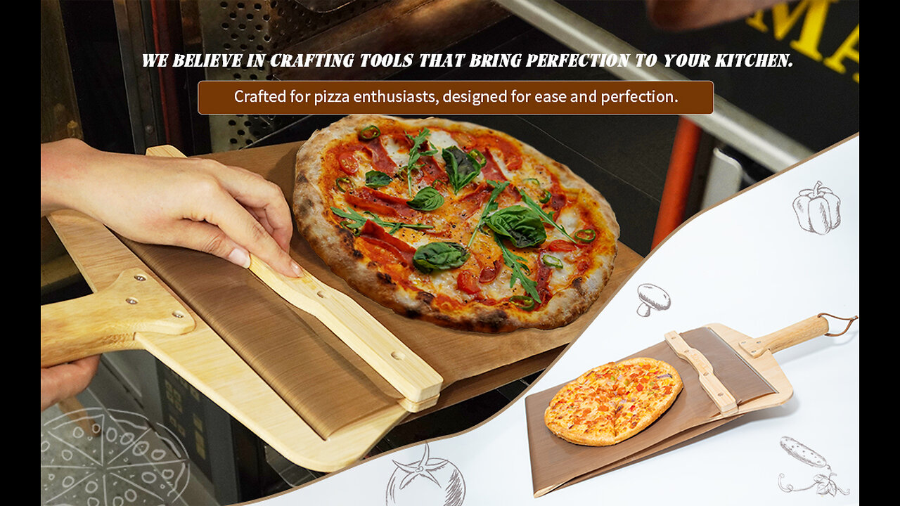 Non-Stick Pizza Peel Shovel