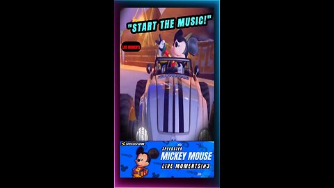 MICKEY MOUSE IS FAST! - "Start the Music!" - Disney Speedstorm Live Moments #3 #shorts #disney