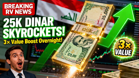 🚨 25K Dinar Note Skyrockets! 3× Value Boost Overnight — Massive RV Update! 💥 Iraqi Dinar News 2025