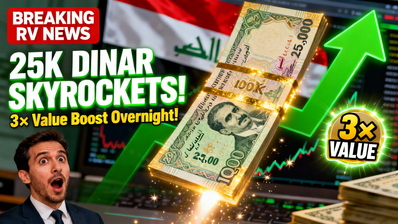 🚨 25K Dinar Note Skyrockets! 3× Value Boost Overnight — Massive RV Update! 💥 Iraqi Dinar News 2025