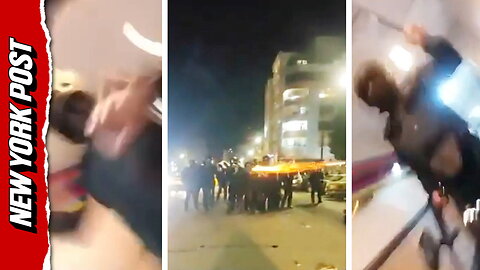 Moment Iran security forces raided hospital for wounded protesters and reportedly attacked staff
