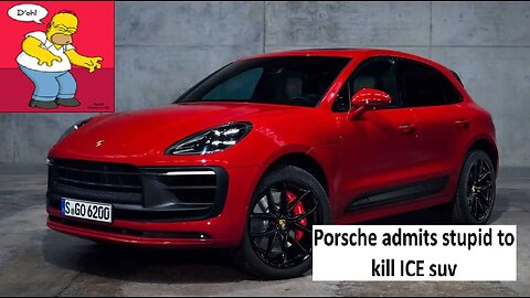 Porsche admits killing gas suv was a bad move