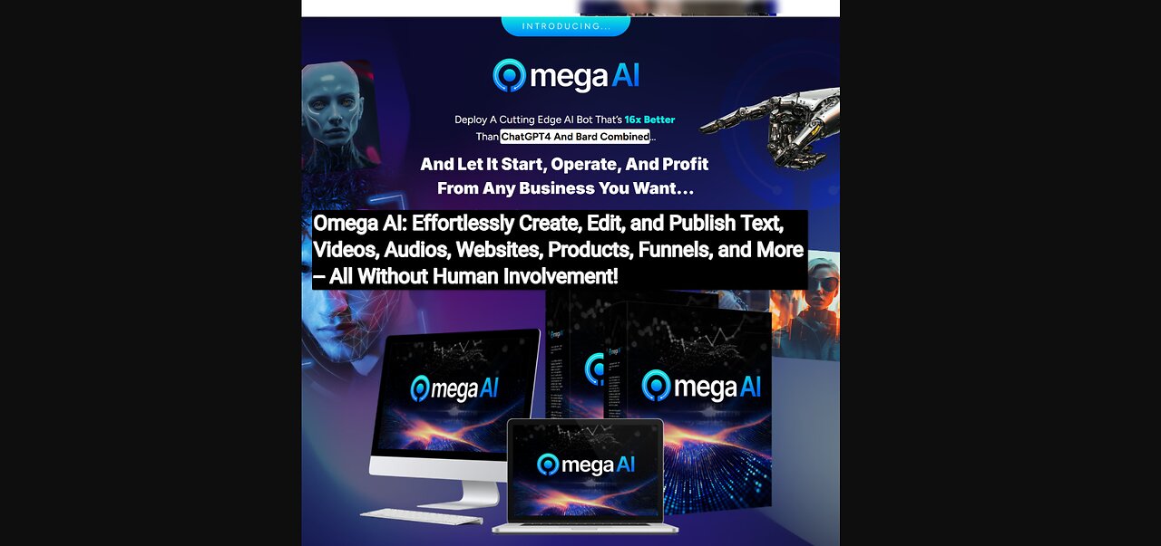 Omega AI: Generate and Manage Text, Videos, Audios, Websites, Products, Funnels, and More