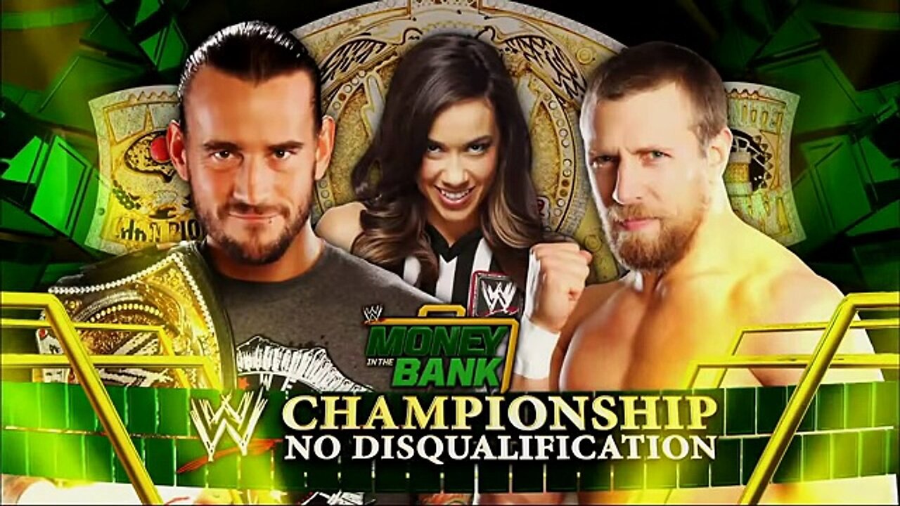CM Punk vs Daniel Bryan Special Guest Referee AJ Lee Money in the Bank 2012 Highlights