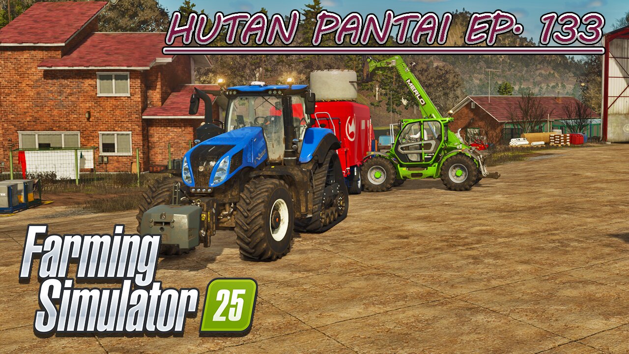 Rolling. Making TMR. Dragging Trees & Grinding Stumps. |4k| HUTAN PANTAI EP. 133 | Farming Simulator 25