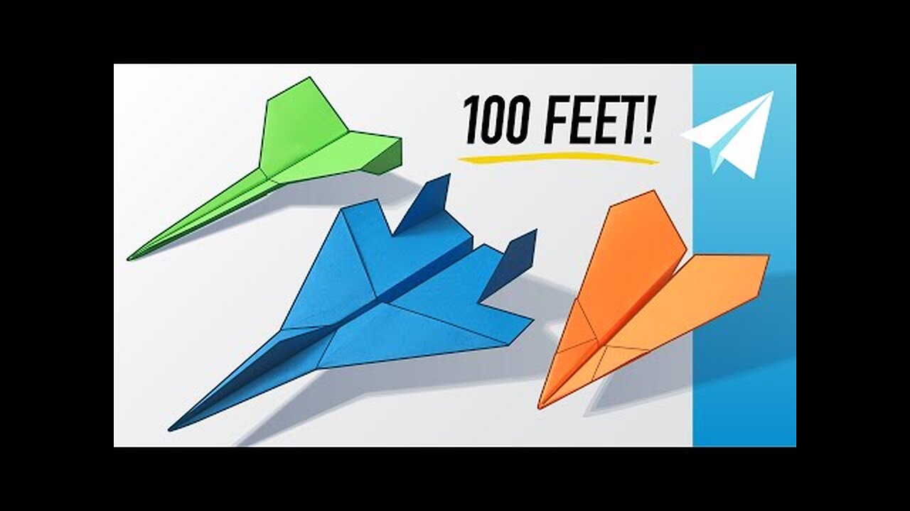 How to Make 3 EASY Paper Airplanes that Fly Far — Best Planes in the World — Dagger, F-15, Arrowhead