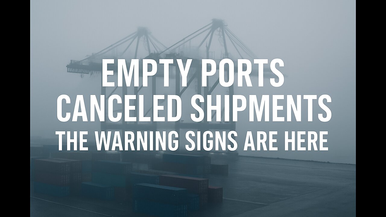 The ports are Empty, Shipments Cancelled