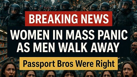 Women See The Writing on The Wall And Are Begging Men To Save Them As Society Collapses
