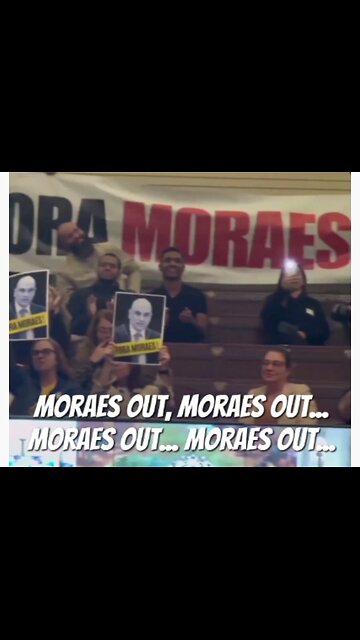 Demonstration against Moraes in the Rio de Janeiro City Council.