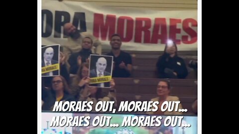 Demonstration against Moraes in the Rio de Janeiro City Council.