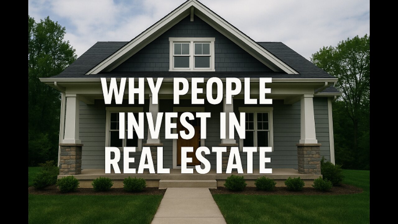 Why people invest in real estate 🏠🏚️